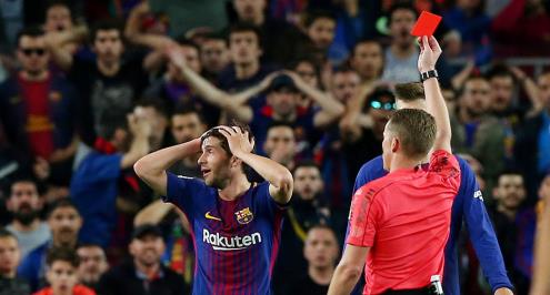 رفض طعن برشلونة على عقوبة إيقاف سيرجي روبيرتو